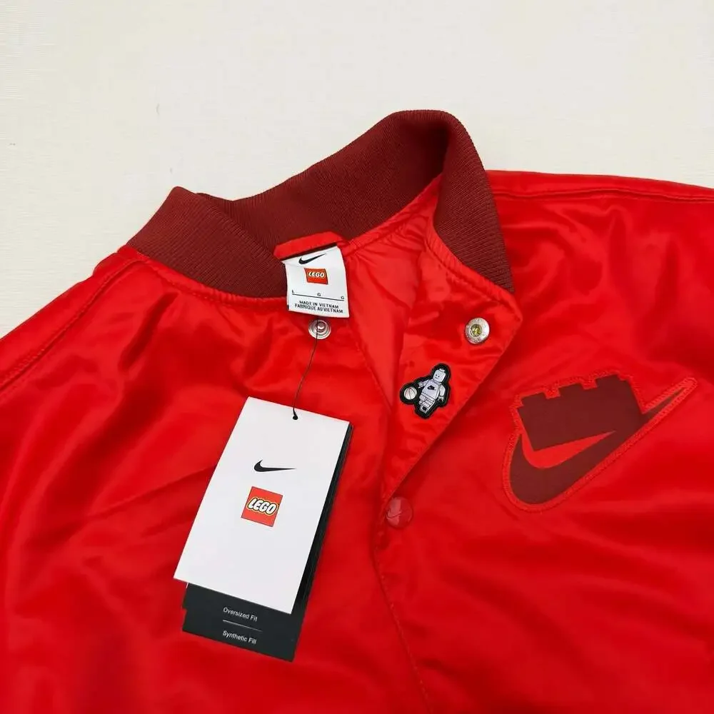 Nike x LEGO Collection Basketball Jacket Red Big Kids Large